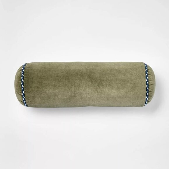 7x18" Bolster with Piping Throw Pillow - Threshold Studio McGee Target Fall 2025 - Picture 1 of 8